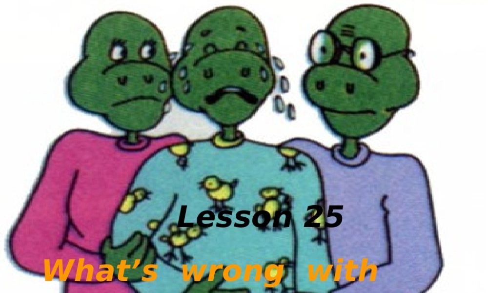 九年级英语上册 Lesson 25What s  wrong  with  Danny课件 冀教版 课件