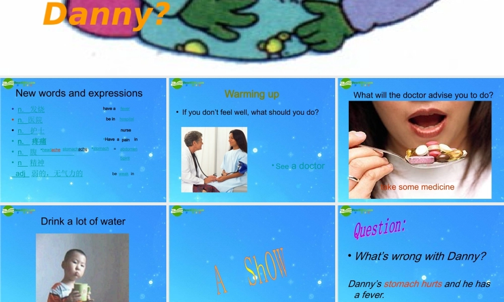 九年级英语上册 Lesson 25What s  wrong  with  Danny课件 冀教版 课件