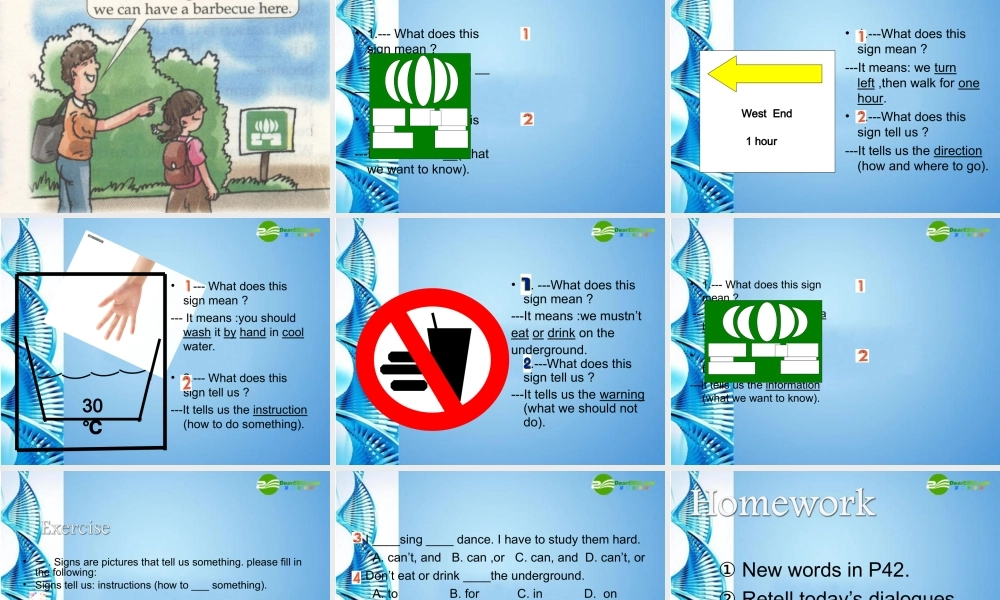 七年级英语下册 Module 2 Unit 4 Signs and rules课件 牛津沈阳版 课件