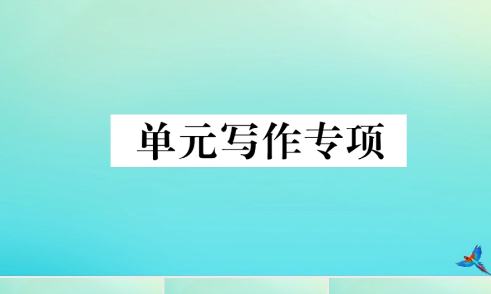 九年级英语全册 Unit 5 What are the shirts made of单元写作专项习题课件 (新版)人教新目标版 课件
