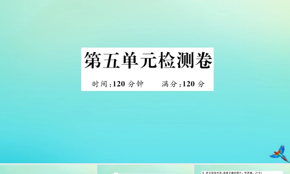 九年级英语全册 Unit 5 What are the shirts made of检测卷习题课件 (新版)人教新目标版 课件