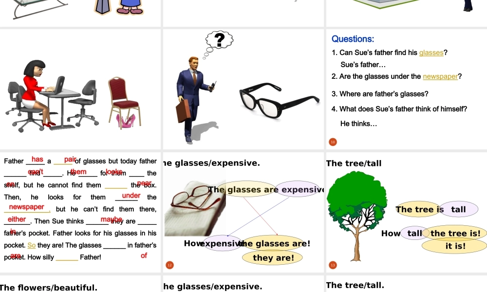 七年级英语上学期看听学51-52课课件