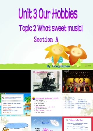 八年级英语 (Unit3 Our Hobbies(Section A))课件