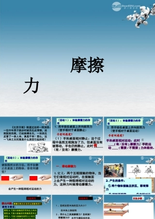 九年级物理全册(133 摩擦力)课件 新人教版 课件