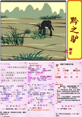 中学七年级语文下册 4.18 黔之驴课件 (新版)苏教版 课件