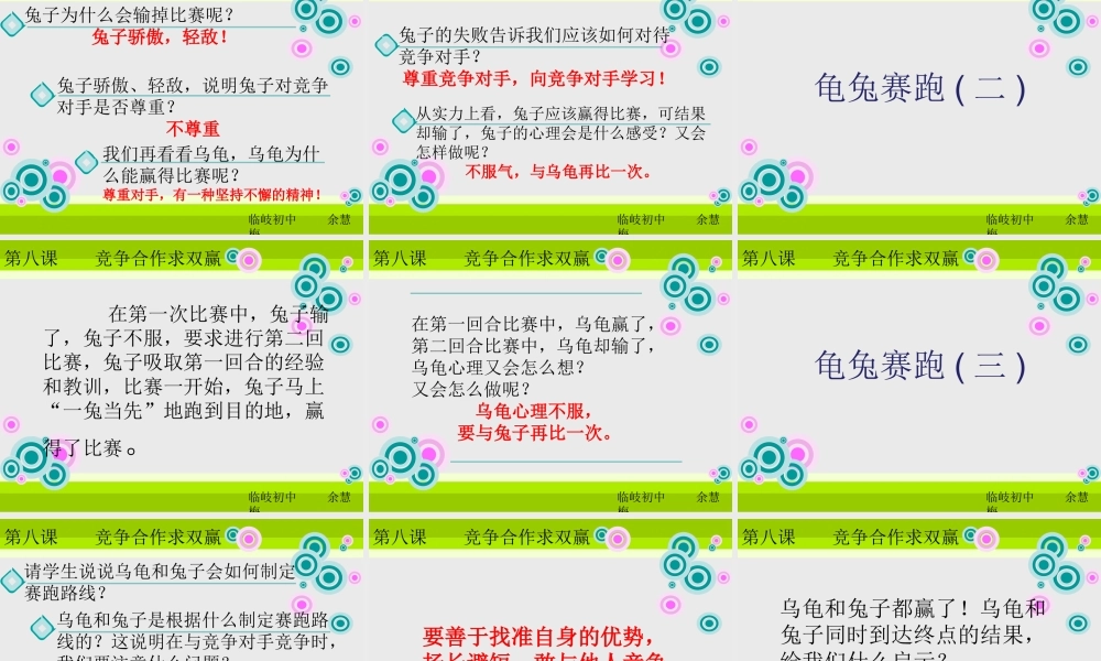 八年级政治上册 合作！竞争！课件 人教新课标版 课件