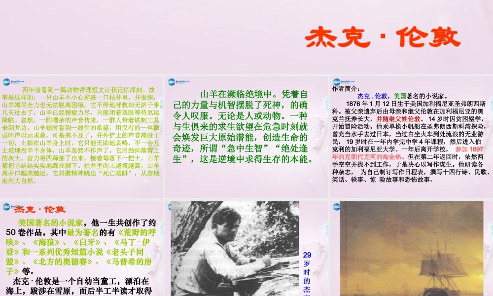 九年级语文下册 8(热爱生命)课件2 新人教版 课件