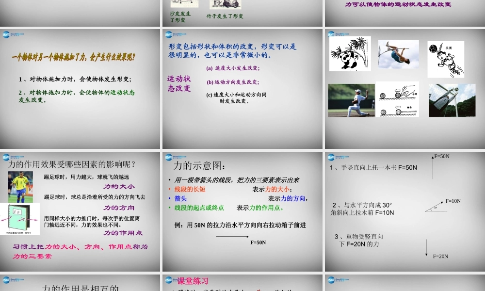 九年级物理全册 124 力课件 新人教版 课件