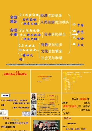 九年级政治 2[1]2发展社会主义民主 课件 粤教版 课件
