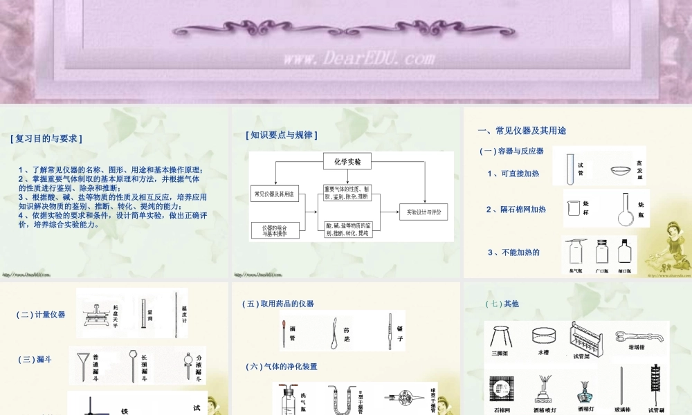 化学中考复习四 新课标江苏地区中考化学复习课件及学案[整理六套]