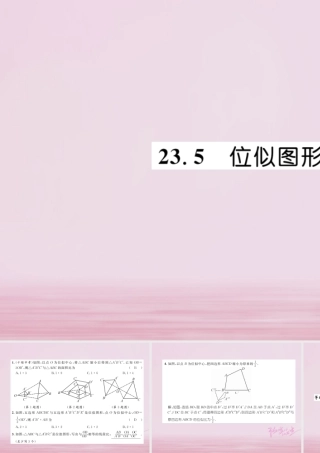 九年级数学上册 第23章 图形的相似 235 位似图形练习课件 (新版)华东师大版 课件