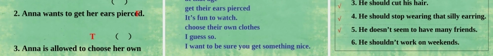九年级英语全册 Unit 3 Teenagers should be allowed to choose their own clothes Section A1课件 人教新目标版 课件