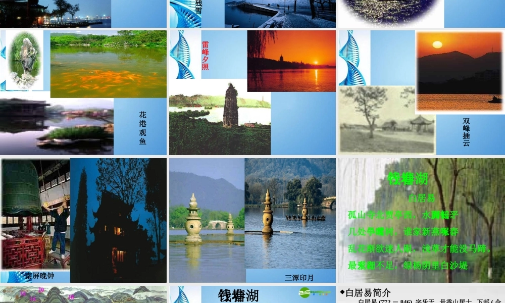七年级语文下册(钱塘湖春行)课件 北师大版 课件