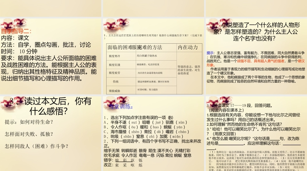 九年级语文下册 8(热爱生命)课件 (新版)新人教版 课件