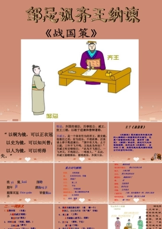 九年级语文下册 第22课(邹忌讽齐王纳谏)课件 新人教版 课件