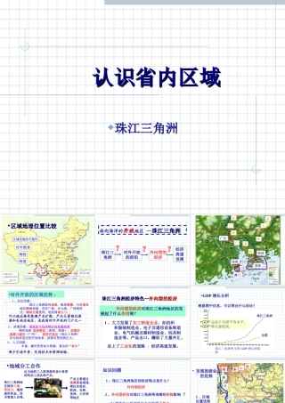 八年级地理下：第七章 认识省内区域复习课课件人教新课标版 课件