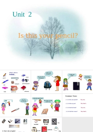 四川英语七年级上Unit2 课件4 新目标 四川英语七年级上Unit2 课件[整理四套] 新目标