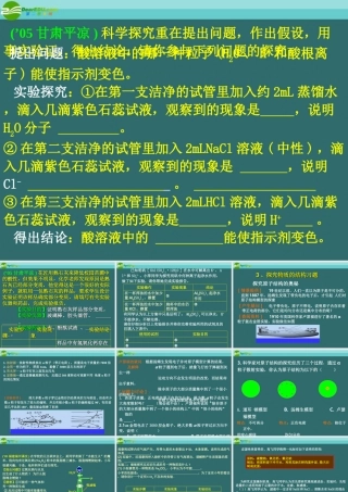 初中科学竞赛精选探究题课件