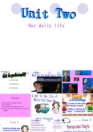 七年级英语上：Unit 2 Our daily life课件上海牛津版 课件