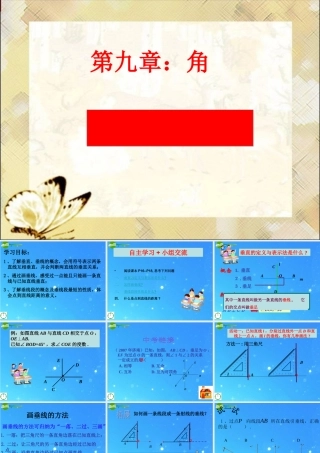 七年级数学下册 9.5垂直 课件(2) 青岛版 课件