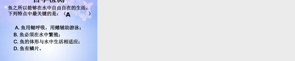 八年级生物上册 第五单元 1.4 鱼课件 (新版)新人教版 课件