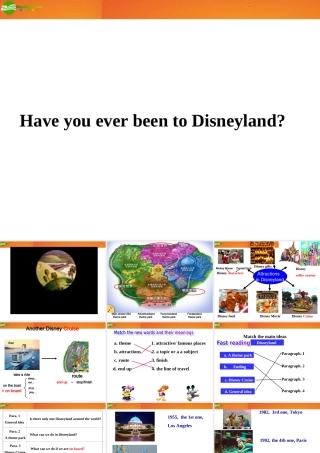 八年级英语下册 u9p2Have you ever been to Disneyland课件 外研版 课件