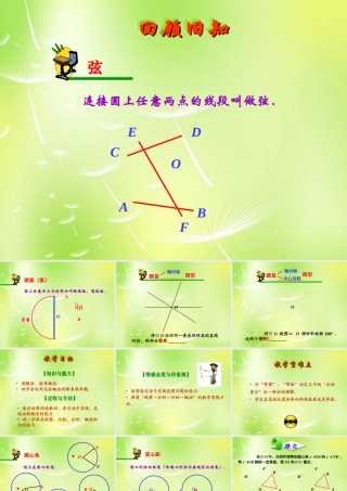 九年级数学上册(2413 弧、弦、圆心角)课件1 (新版)新人教版 课件