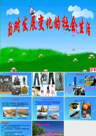 八年级政治下册 面对发展变化的社会生活课件 鲁教版 课件
