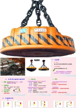 九年级物理上册 73 电磁铁课件1 (新版)教科版 课件