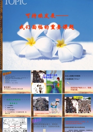 九年级政治 可持续发展 课件 教科版 课件