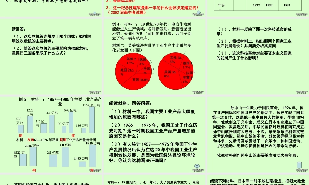 初三历史总复习材料题的解题思路和方法课件 新课标 人教版 课件