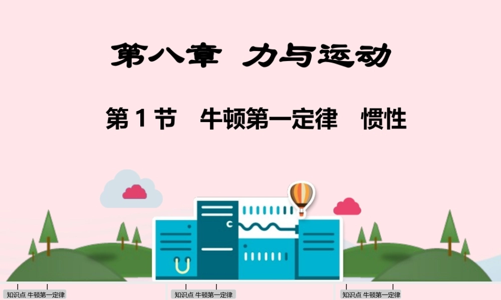 八年级物理下册 第八章 力与运动课件 (新版)新人教版 课件