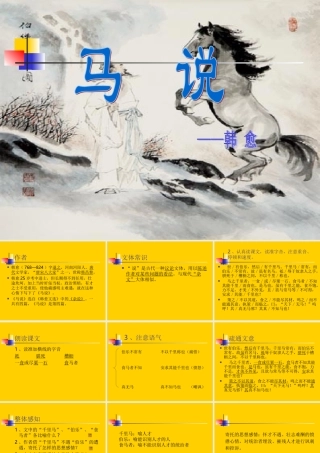 八年级语文(下)马说教学课件 苏教版 课件