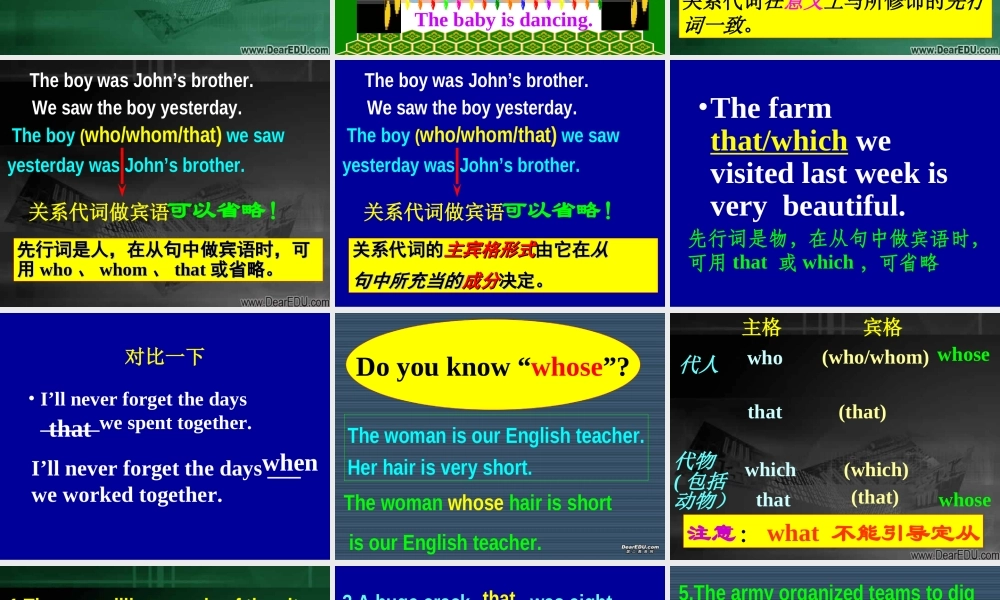 广东地区高一英语定语从句 新课标 课件