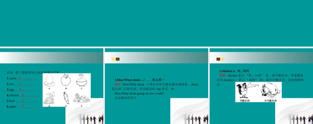 七年级英语上册 Unit 6 Do you like bananas(第2课时)课件 (新版)人教新目标版 课件