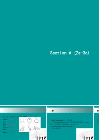 七年级英语上册 Unit 6 Do you like bananas(第2课时)课件 (新版)人教新目标版 课件