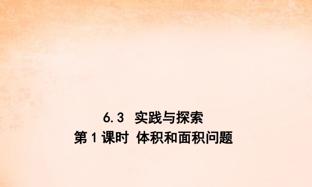 七年级数学下册 6.3 实践与探索课件 (新版)华东师大版 课件
