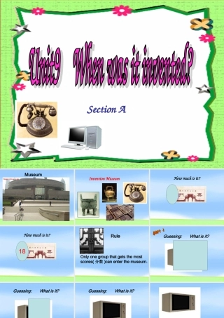 九年级英语Unit9 SectionA period1 课件