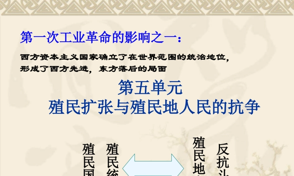 初三历史血腥的资本积累 人教版 课件