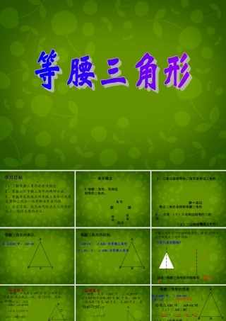 八年级数学上册 12.3 等腰三角形课件 新人教版 课件