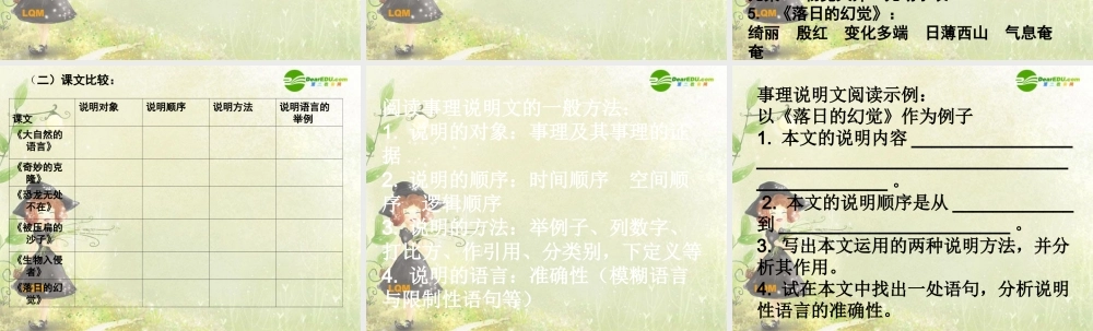 八年级语文上册 第四单元复习课件 人教新课标版 课件
