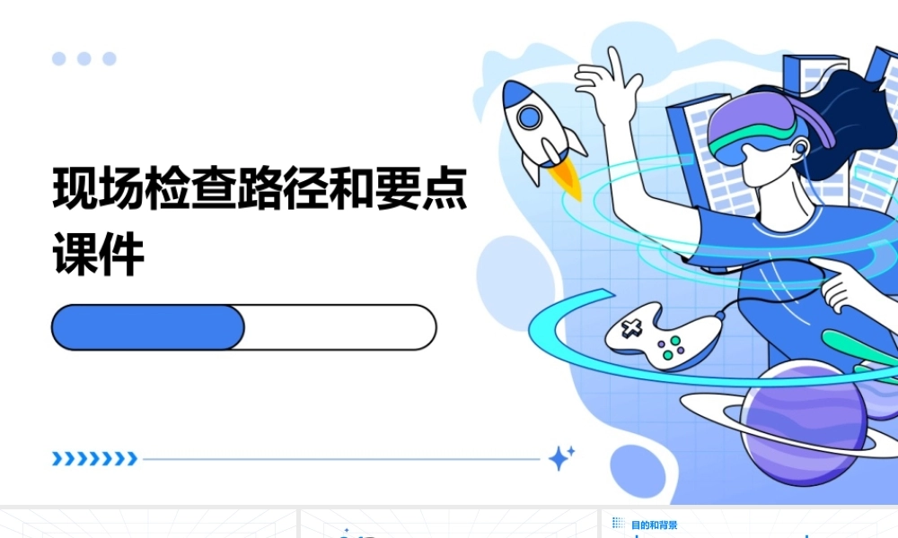 现场检查路径和要点课件