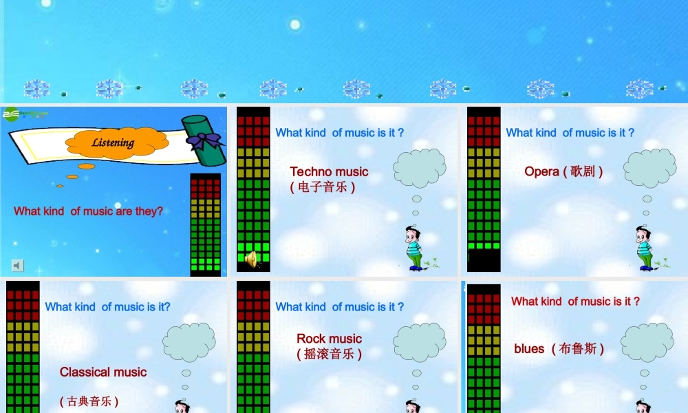 八年级英语上册 Unit2 What kind  of music are they课件 外研版 课件