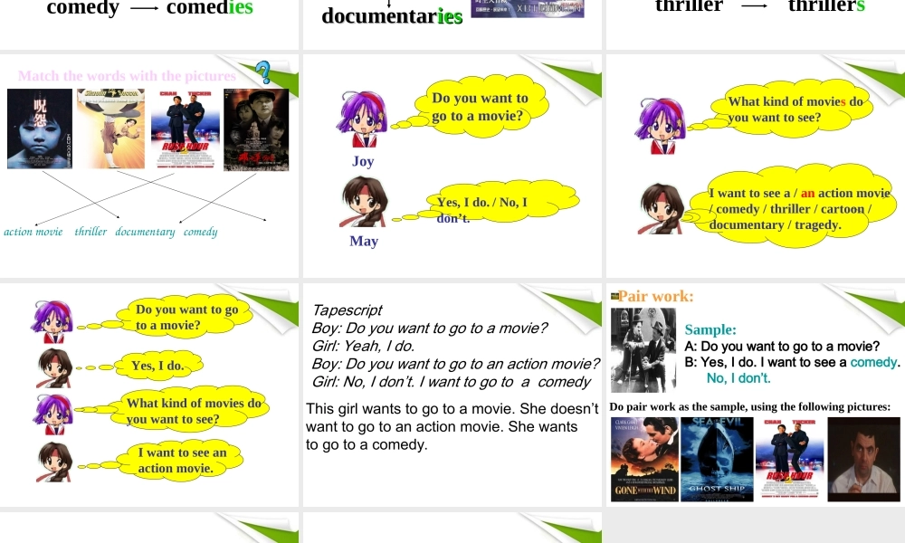 七年级英语上册 Unit9SectionA1a-2a课件 人教新目标版 课件