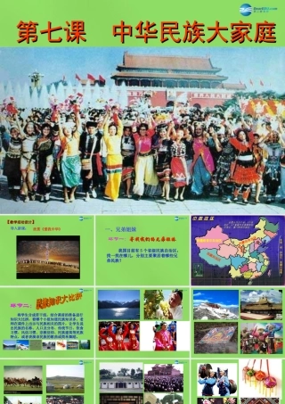 八年级政治下册 第7课 中华民族大家庭课件 教科版 课件