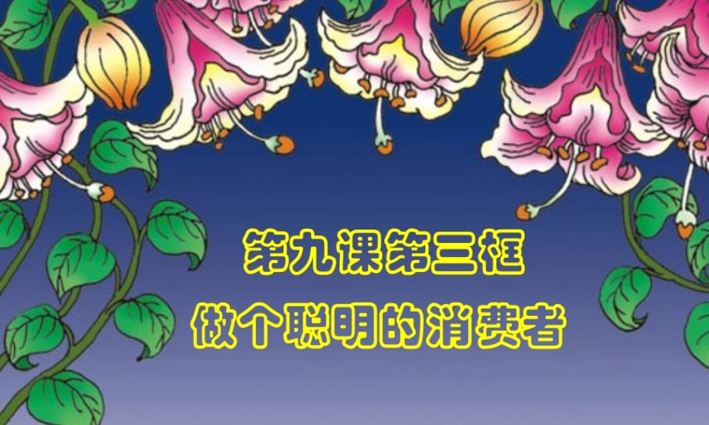 八年级政治下册 做个聪明的消费者3课件 鲁教版 课件