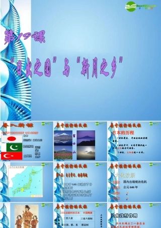 八年级历史下册 第19课 日出之国与新月之国课件 北师大版 课件