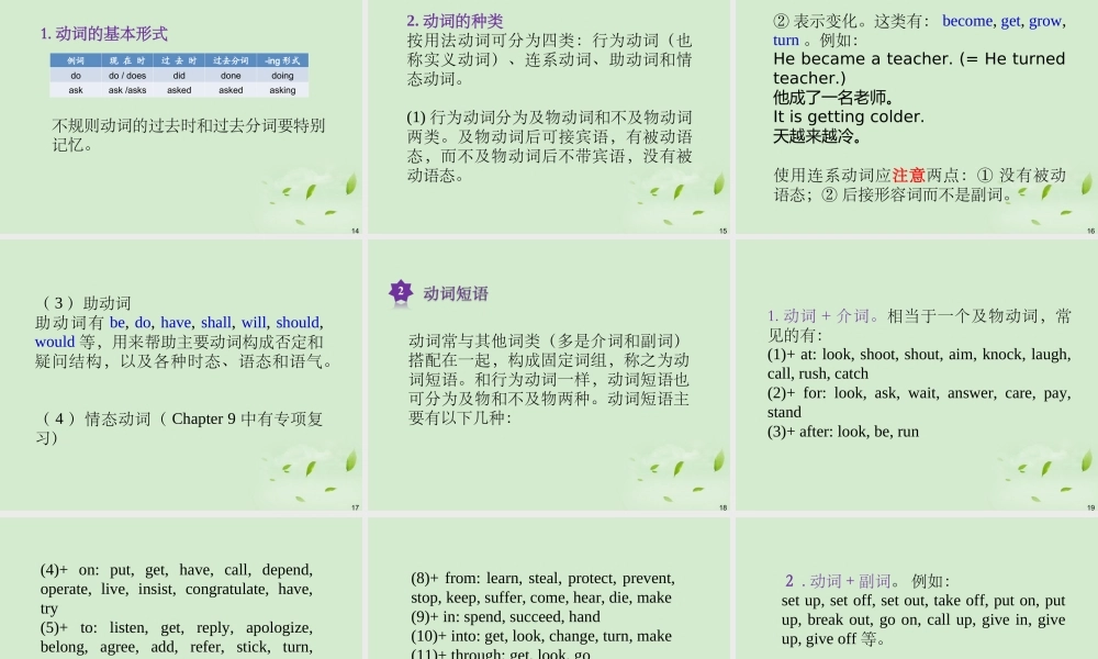 广西省高考英语轮一轮复习 Chapter6 SBⅠUnits 11～121课件