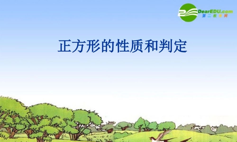 九年级数学上册 1348正方形的性质和判定课件 苏科版 课件
