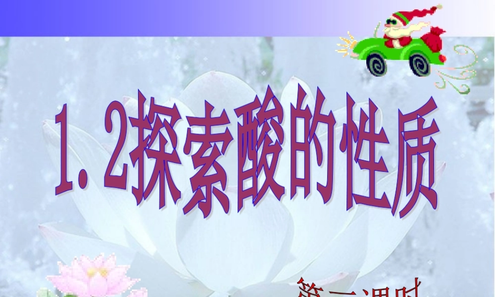 探索酸的性质第3课时 浙教版 课件